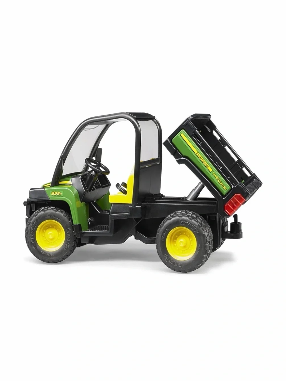 Bruder 09813 John Deere Gator XUV 855D with Opening Tailgate, Realistic Toy